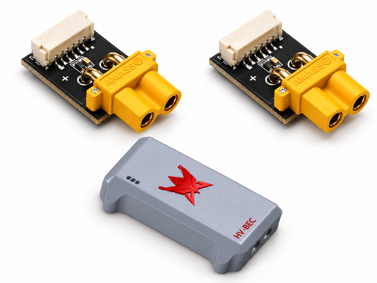 ReadyEdi 2CH HV UBEC 5A (3–15S) with Voltage Monitoring for Cube Orange – Without Case