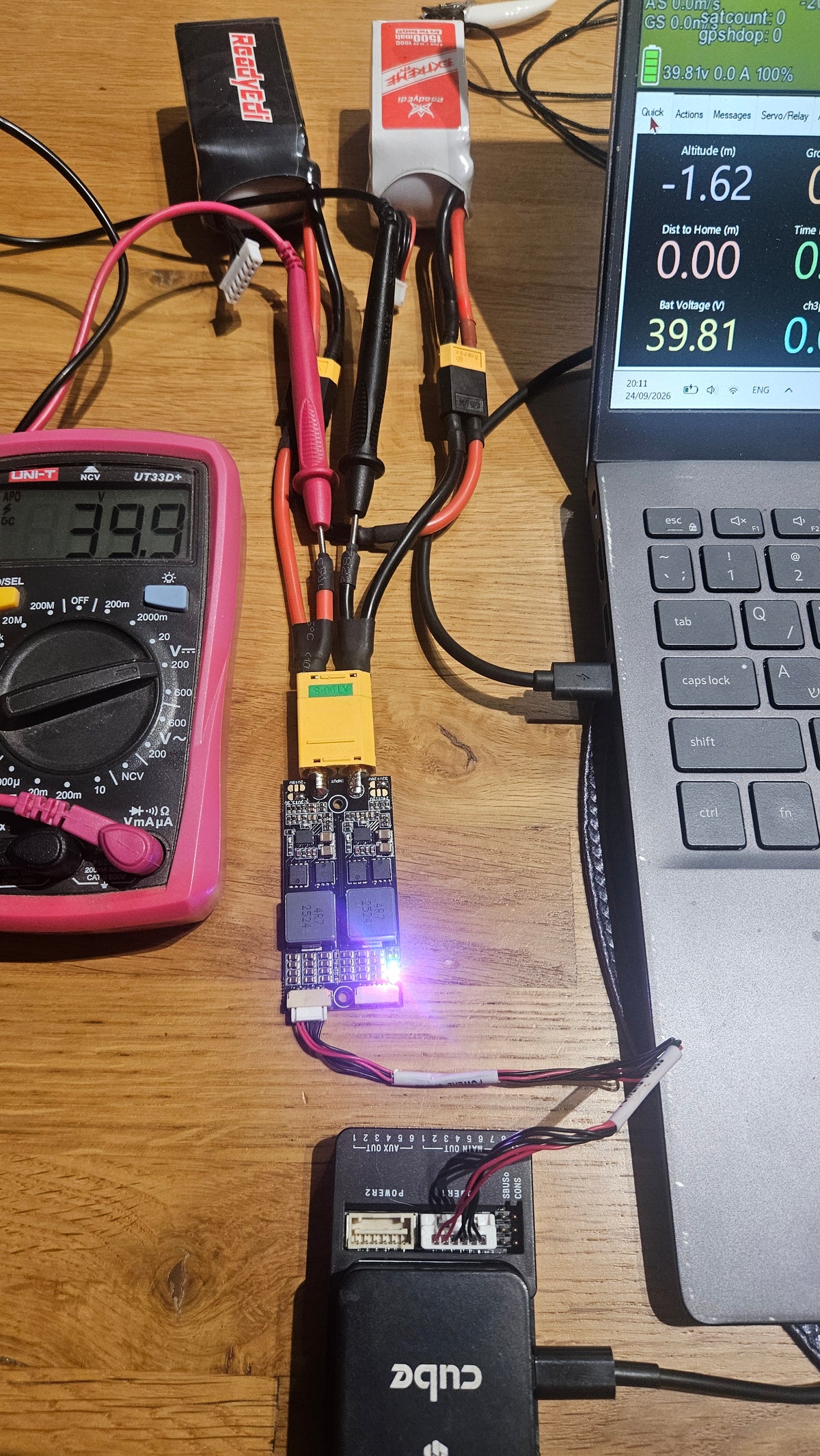 ReadyEdi 2CH HV UBEC 5A (3–15S) with Voltage Monitoring for Cube Orange – Without Case