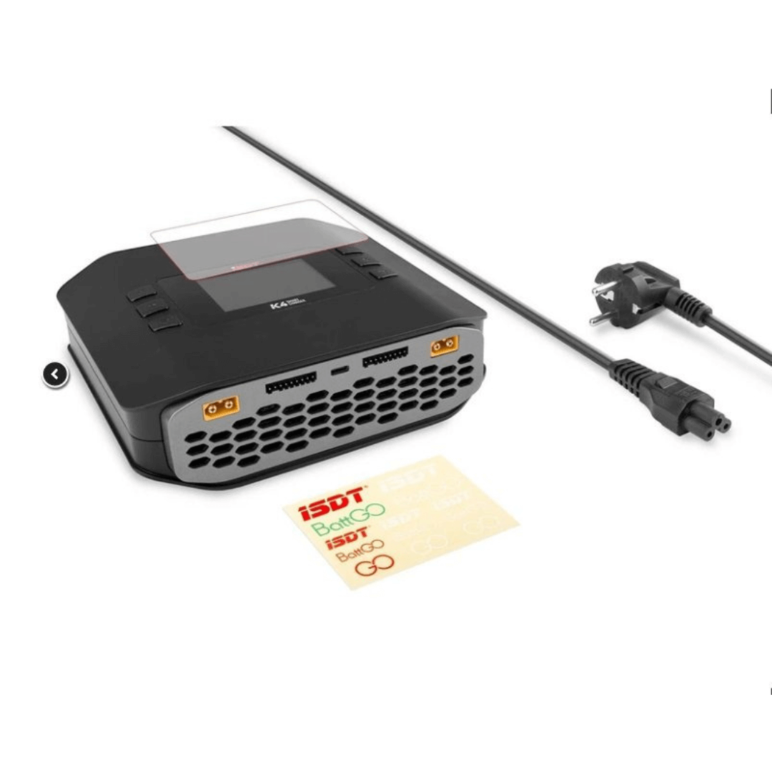 ISDT K4 Smart Charger – Dual Channel 1-8S Lithium, 20A 600W AC/DC