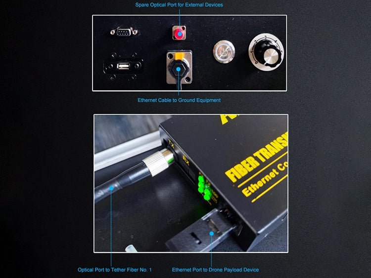 High-Voltage Tethered Drone Power System T60